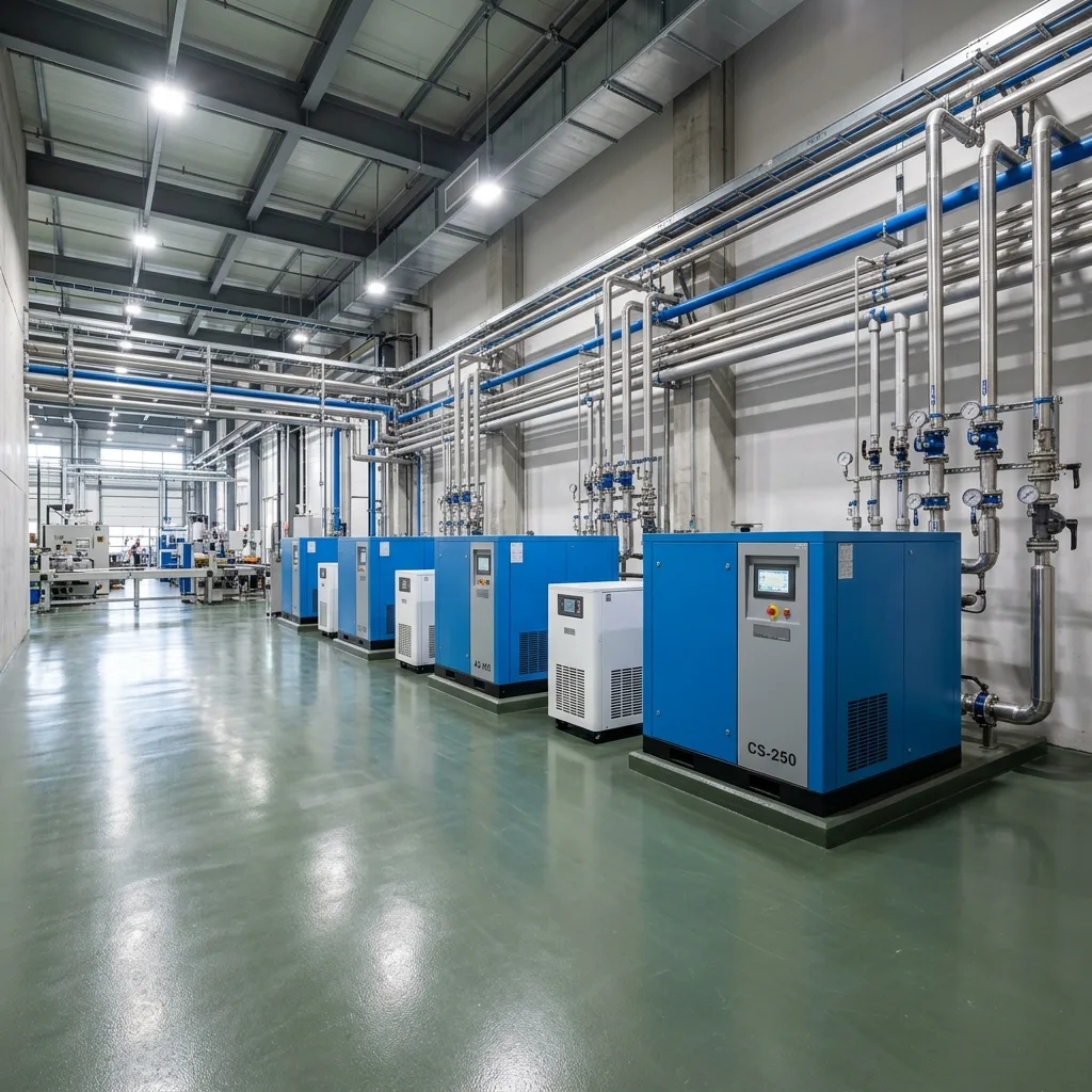 Industrial air compressor manufacturing plant